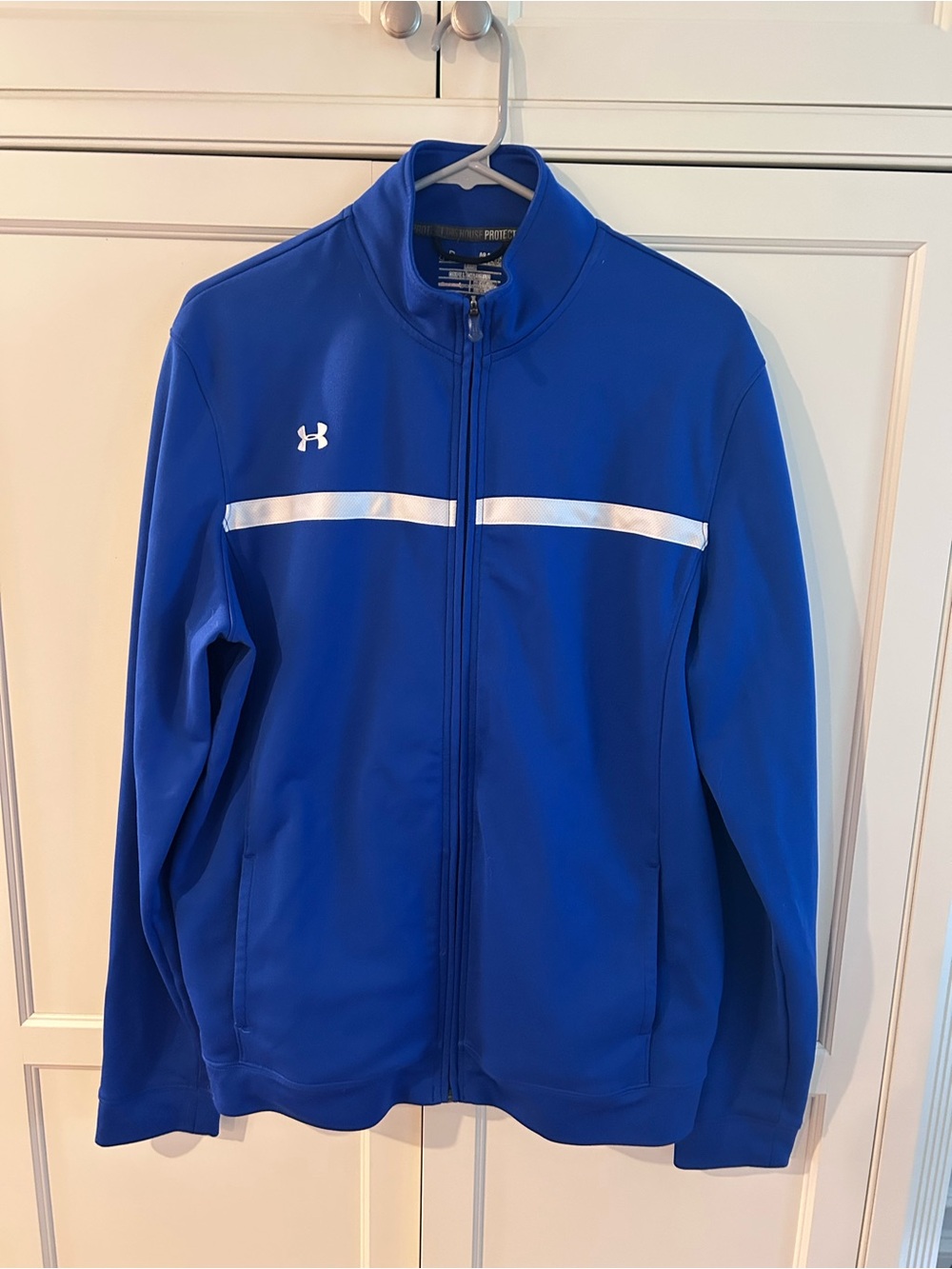 Under Armour Royal Blue Full-Zip Performance Jacket, Large
